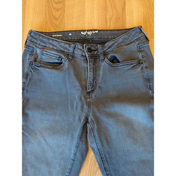 Sonoma Jeans Womens Size 4R Black Curvy Fit Skinny Cotton Blend Stretch - Picture 4 of 12